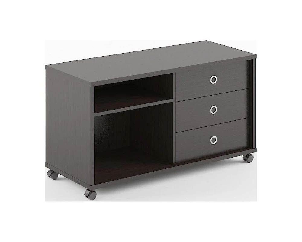 Тумба мобильная с двумя полками 1200х500х660 Борн / Born TP