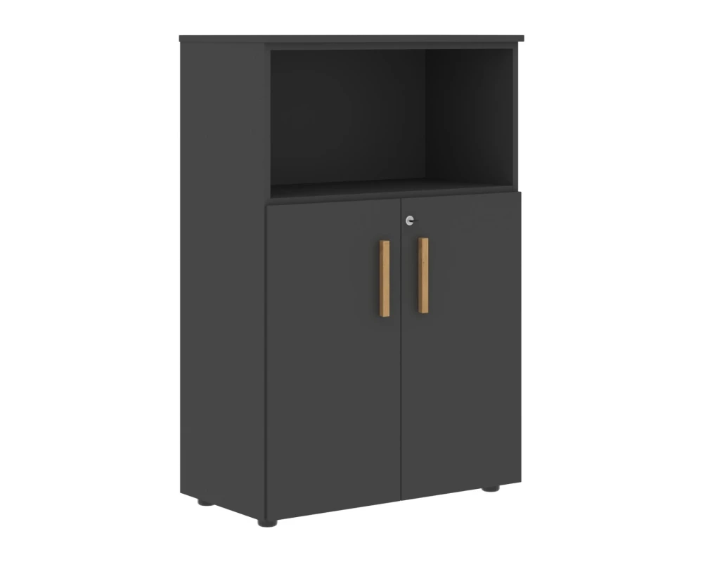 Шкаф с глухими малыми дверьми и полкой Форта / Forta