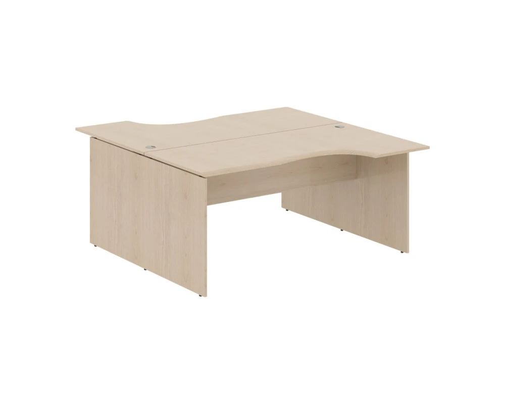 Рабочая станция 2-х местная эргономичная 1600х1806х750 Вейв / Wave