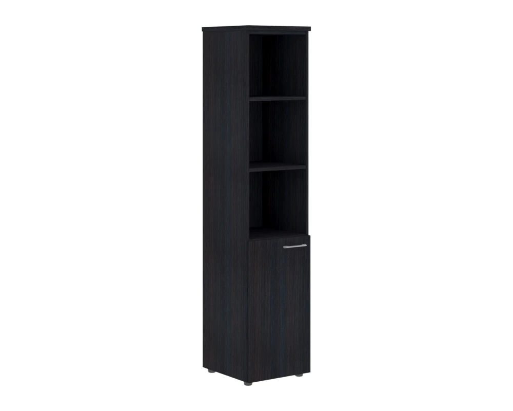 Шкаф колонка с глухой малой дверью, 2 полками и топом Xten