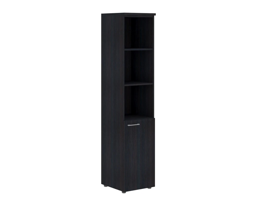 Шкаф колонка с глухой малой дверью, 2 полками и топом Xten